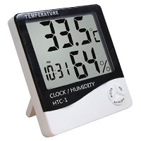 Hongville Digital Large LCD Display Temperature Humidity Thermometer  Home Comfort Monitor Indoor/Outdoor - B0716JB93B